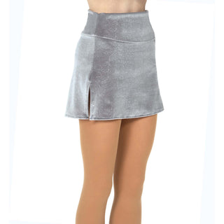 Jerry's Shimmer Velvet Box Skating Skirt - Silver