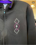 Jerry's Ready to Ship Fleece Ribbonette Crystal Skating Jacket - Purple