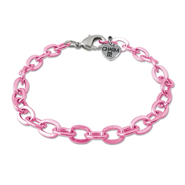 CHARM IT! Pink Chain Link Bracelet