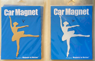 Buy gold Car Magnet - Ballet Dancer