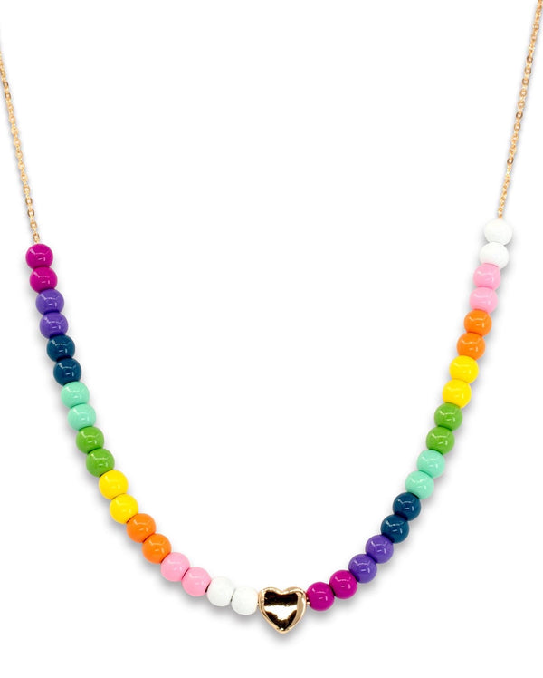 CHARM IT! 4mm Rainbow Bead Necklace