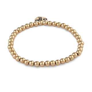 CHARM IT! 4mm Gold Bead Bracelet