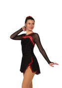 Solitaire Ready to Ship Swiss Dots Skating Dress - Red