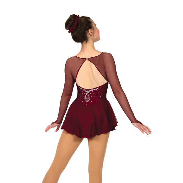Solitaire Sweetheart Crystal Loop Skating Dress - 5 Colors