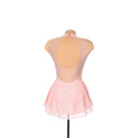 Solitaire Mesh Keyhole Skating Dress - Blush Pink