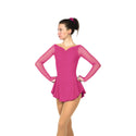 Solitaire Ready to Ship Soft Ruched Skating Dress - Fuchsia