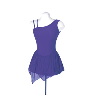 Solitaire Ready to Ship One Shoulder Skating Dress - Purple