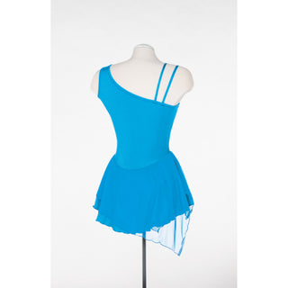 Solitaire One Shoulder Skating Dress - Turquoise