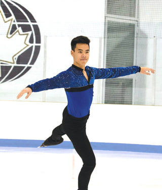 Jerry's Ready to Ship Men's Boxed in Blue Skating Shirt