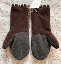 Sweater Mittens - Adult Brown Leopard