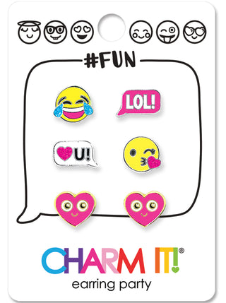 CHARM IT! Ready to Ship Emoji Earring Party Set