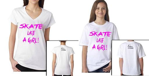 Skate Like a Girl Ready To Ship T-Shirt