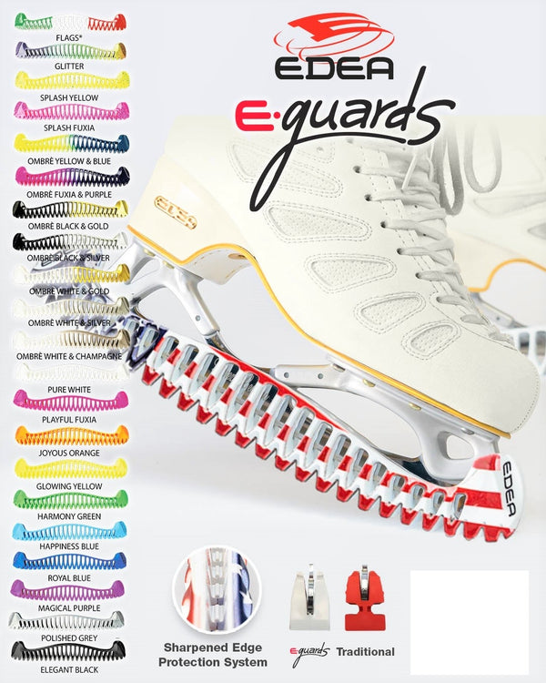 Edea E-Guard Garde-Patins Violet Taille S – Protège-Lames Patinage Artistique Drainage Optimal