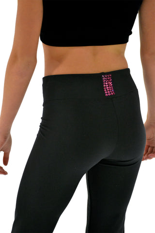 Buy fuchsia CN Ready to Ship Crystal Block Skating Pants