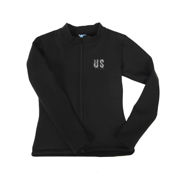 Jerry's Ready to Ship Sit Spin Beaded Fleece Skating Jacket - USA